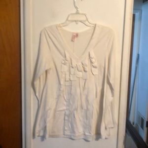 Women preowned Off White Top Size M